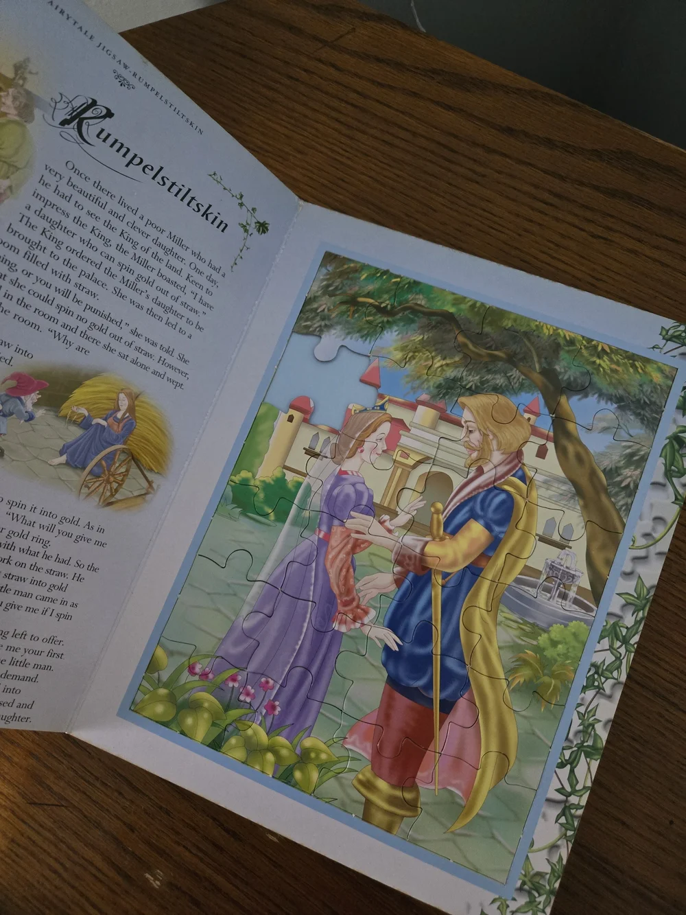 Fairy Tale Jigsaw Book — Gold & Black Illustrated Cover
